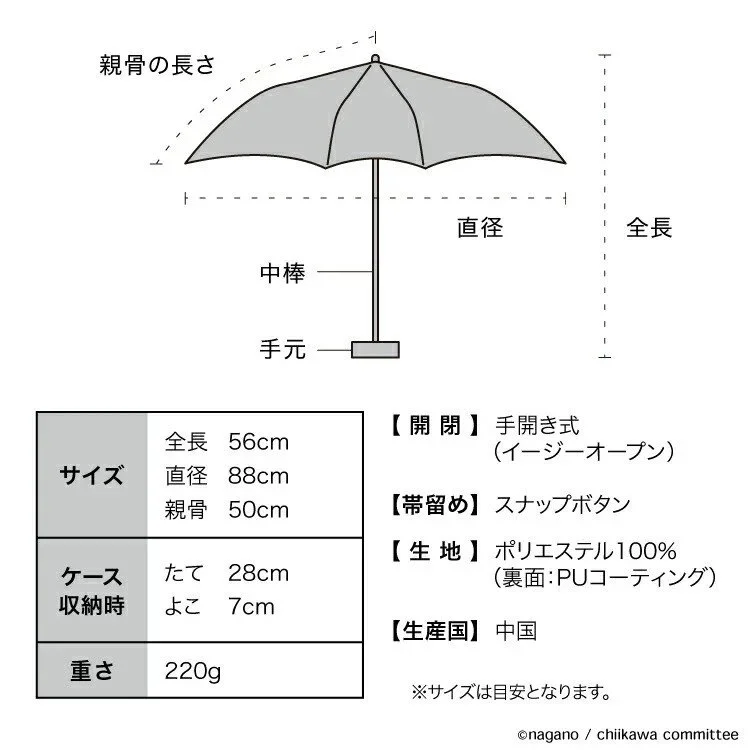 Chiikawa x WPC Hachiware Mini Ribbon Folding Umbrella — CHIIKAWA MERCH